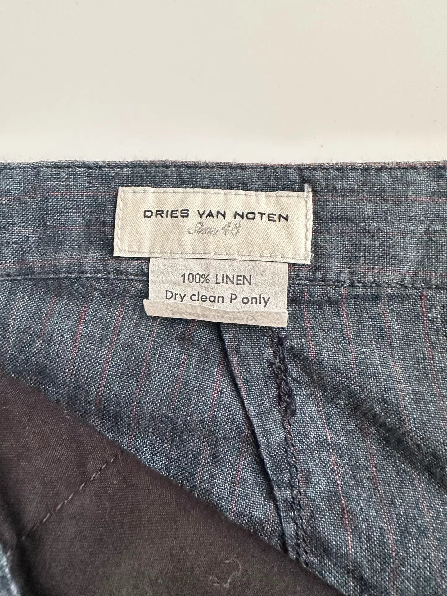 DVN Linen-Blend Trousers with Lycra