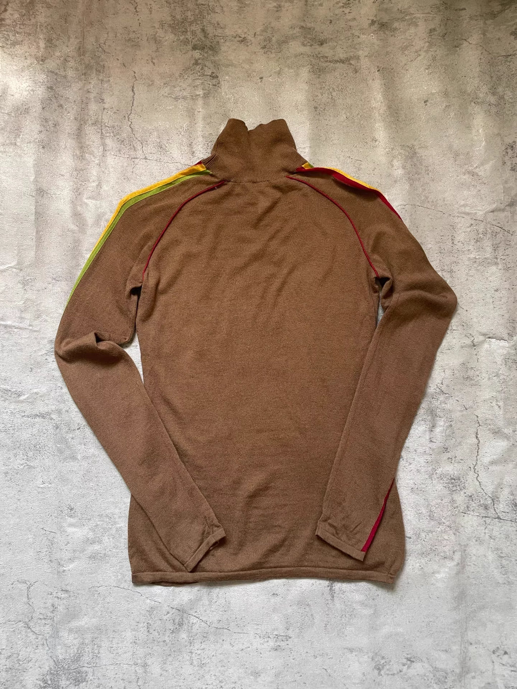 Dior Rasta Jamaica Knit Turtleneck Top