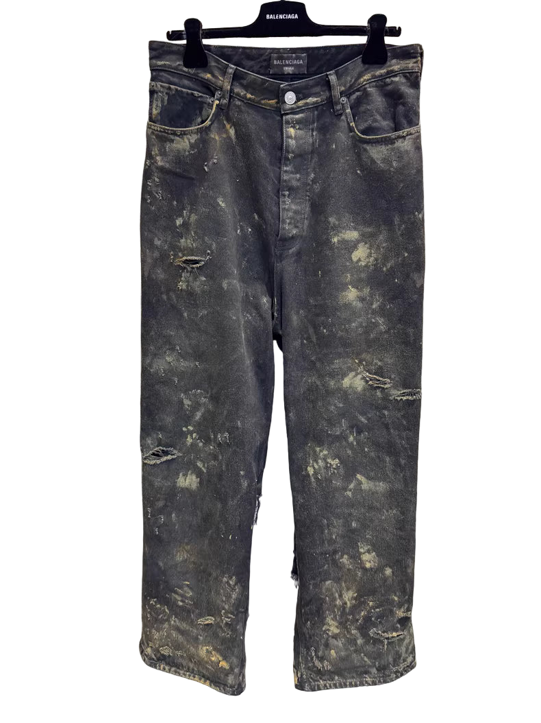 Balenciaga Runway Distressed Worn-In Jeans
