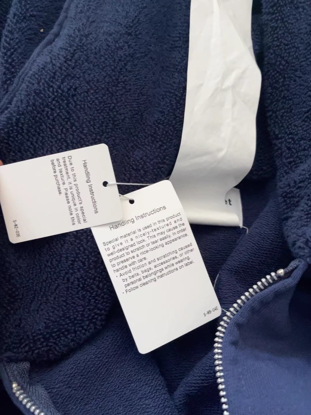 Doublet 24AW Runway Towel Zip-Up Hoodie