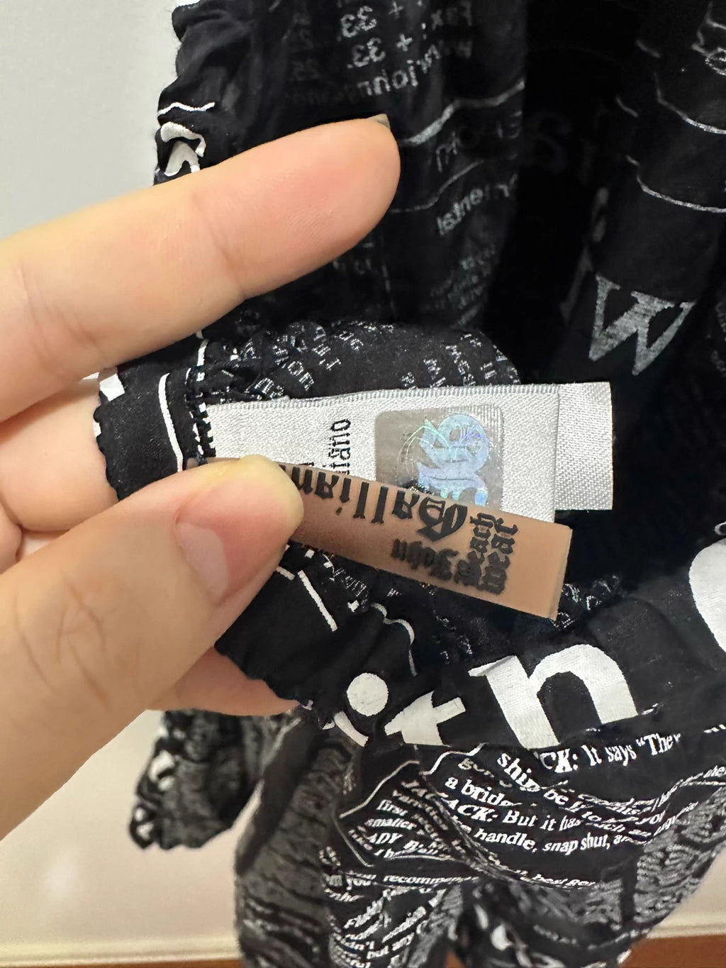 John Galliano “Gazette” Newspaper Print Halter Dress