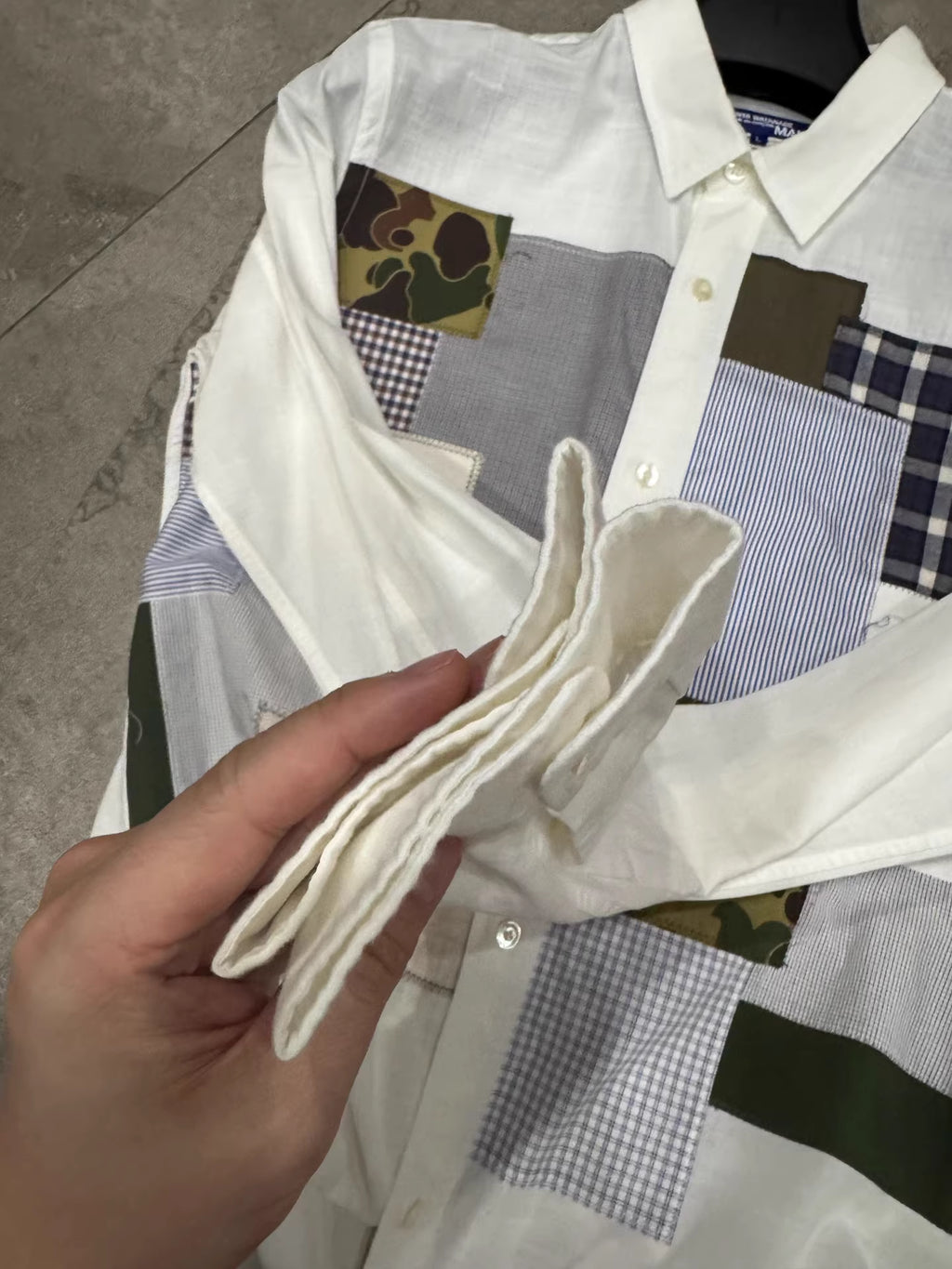 Junya Watanabe 18fw patchwork shirt