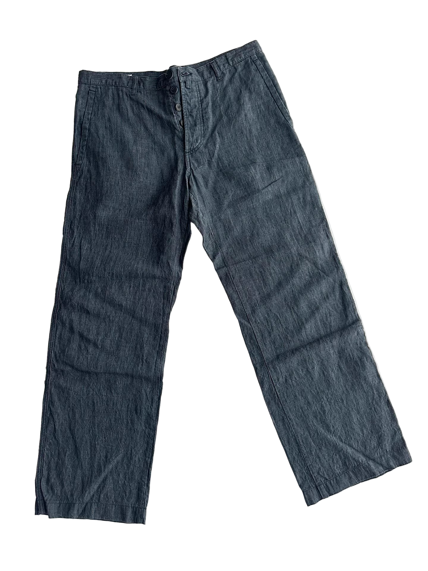 DVN Linen-Blend Trousers with Lycra