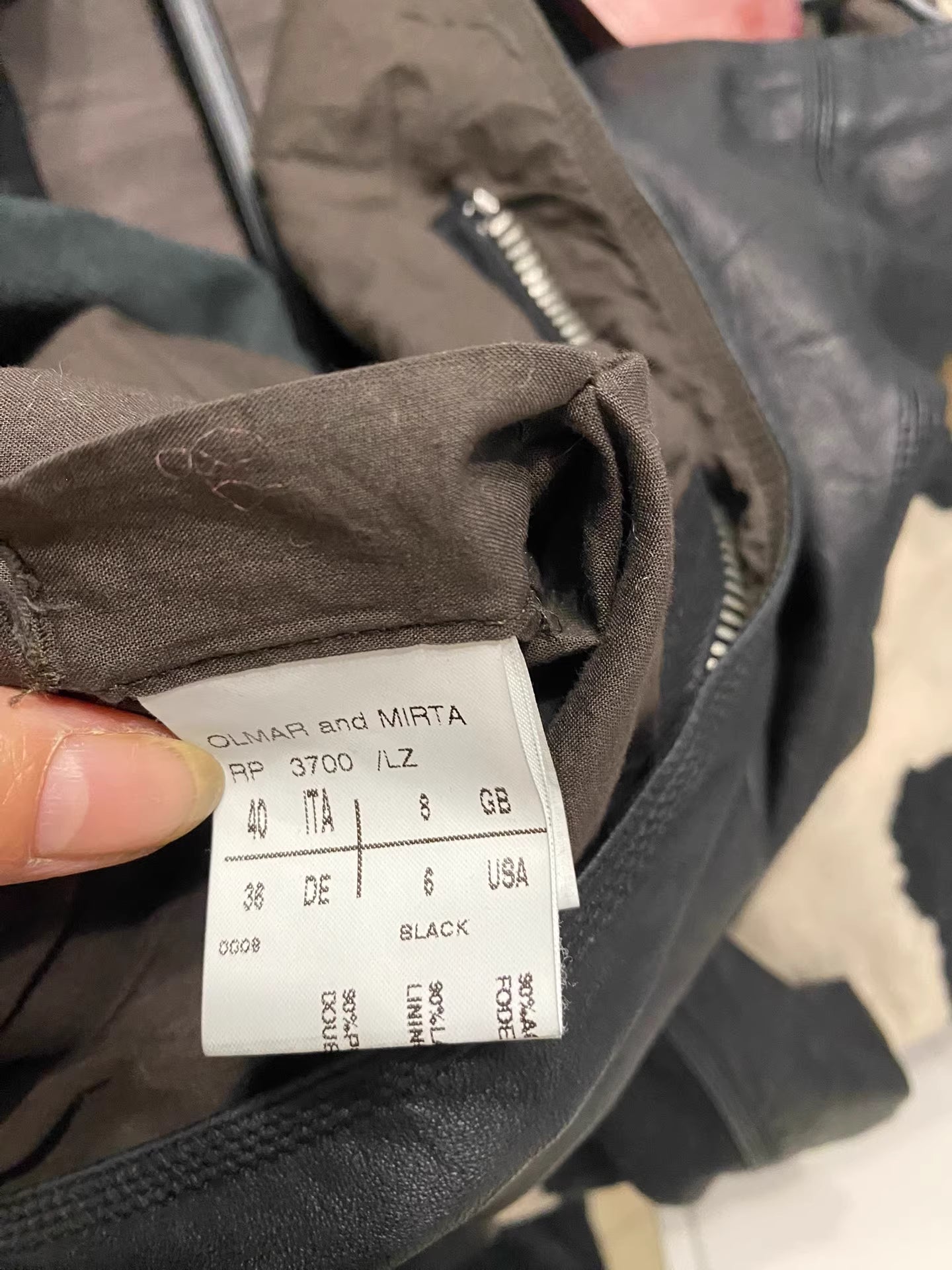 Rick Owens Lamb Leather Jacket