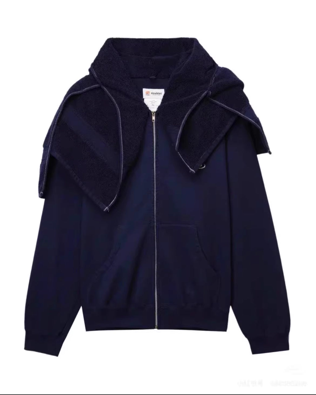 Doublet 24AW Runway Towel Zip-Up Hoodie