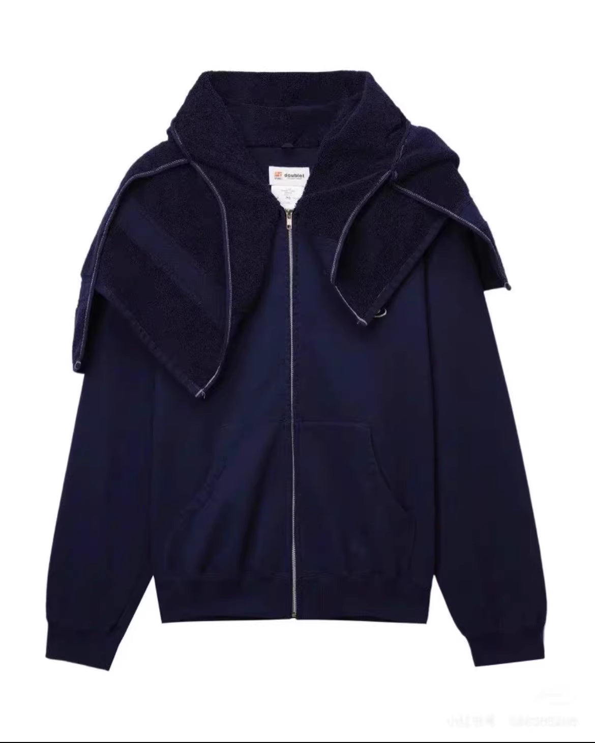 Doublet 24AW Runway Towel Zip-Up Hoodie