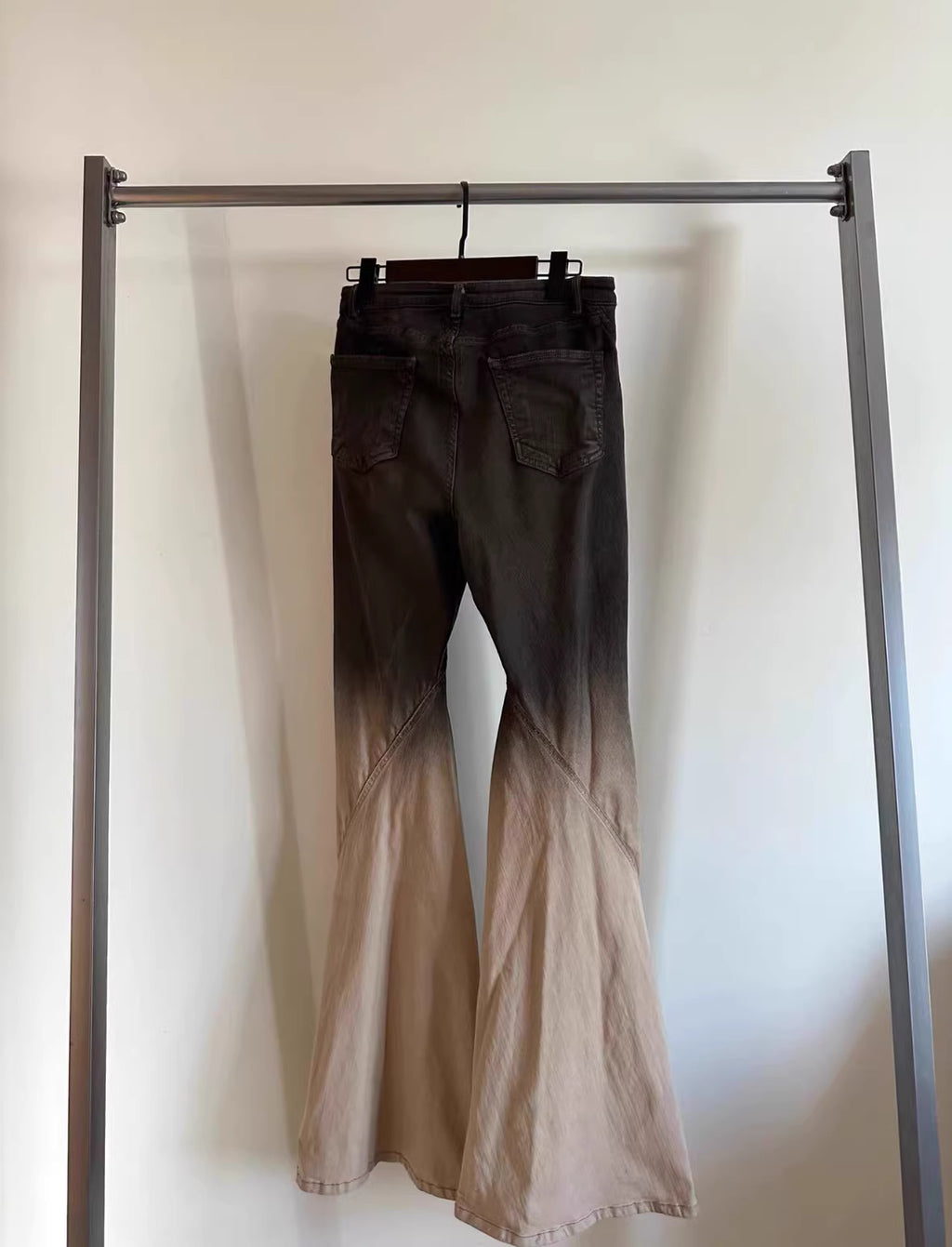 Rick Owens bias bootcut jeans