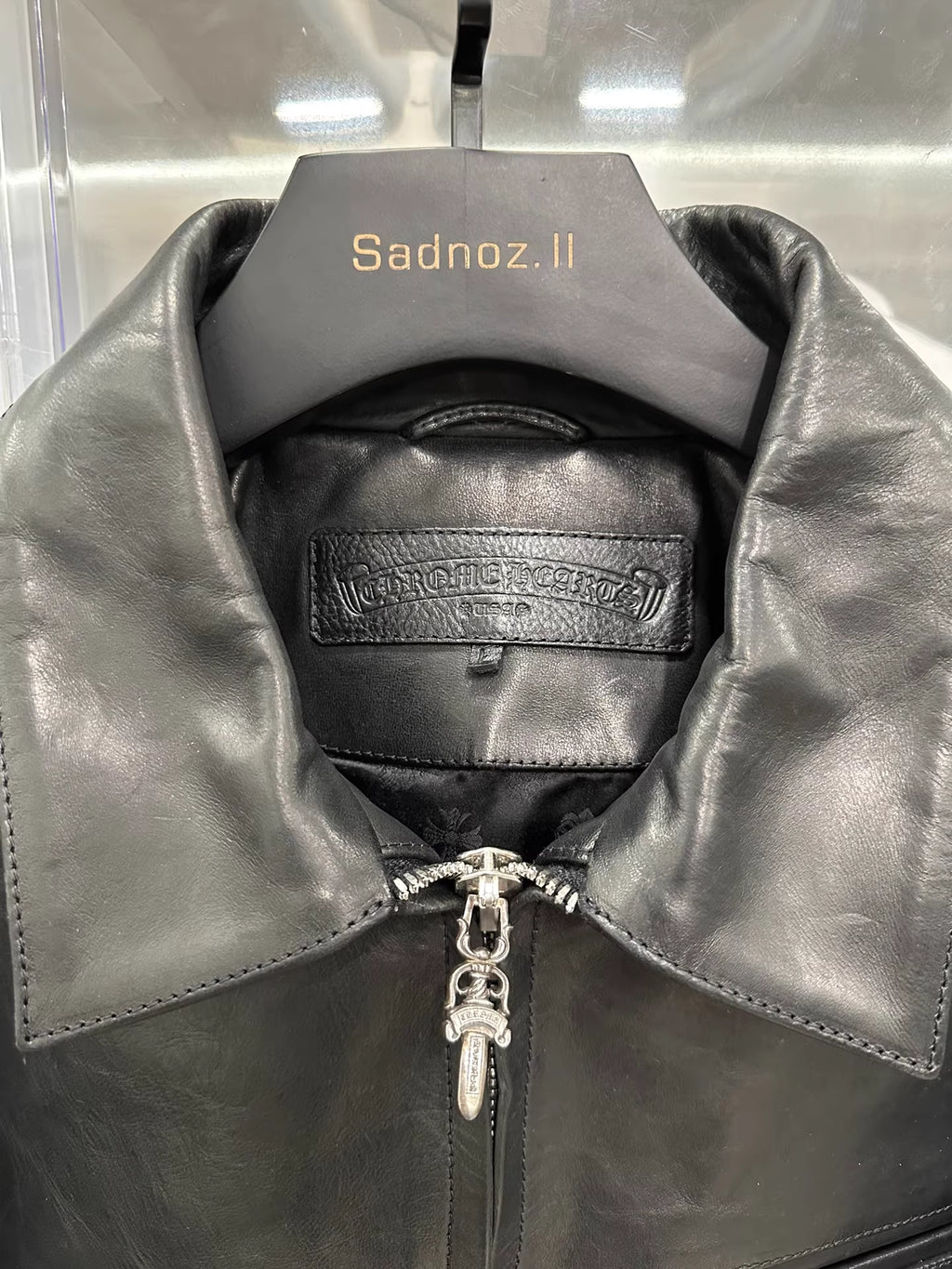 Chrome hearts leather jacket