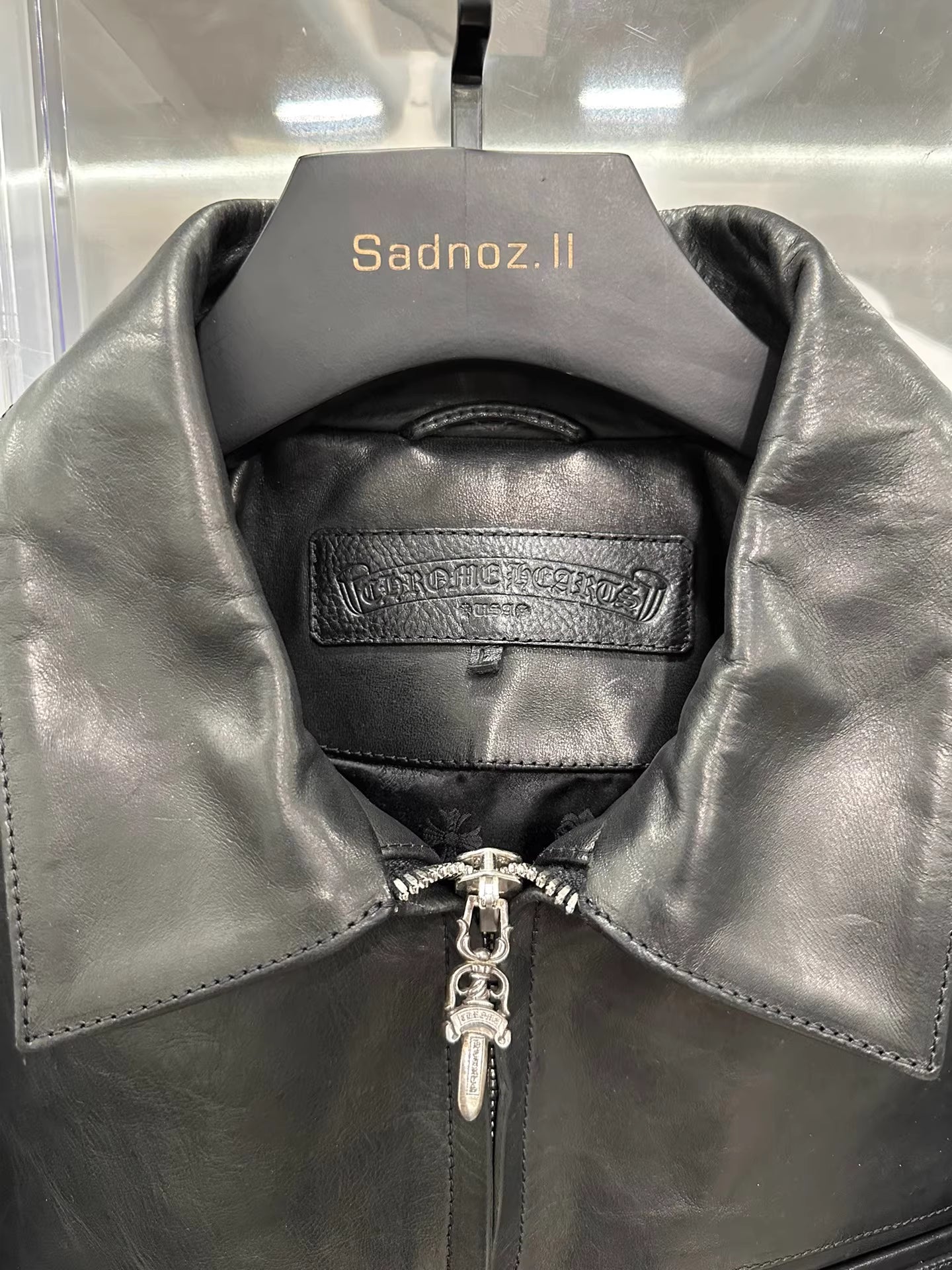 Chrome hearts leather jacket