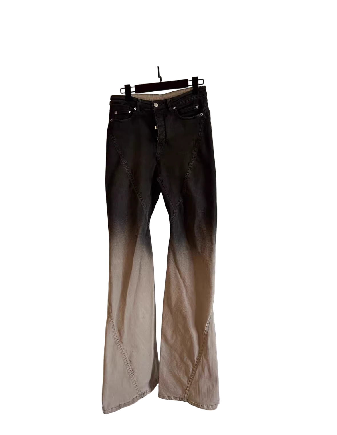 Rick Owens bias bootcut jeans