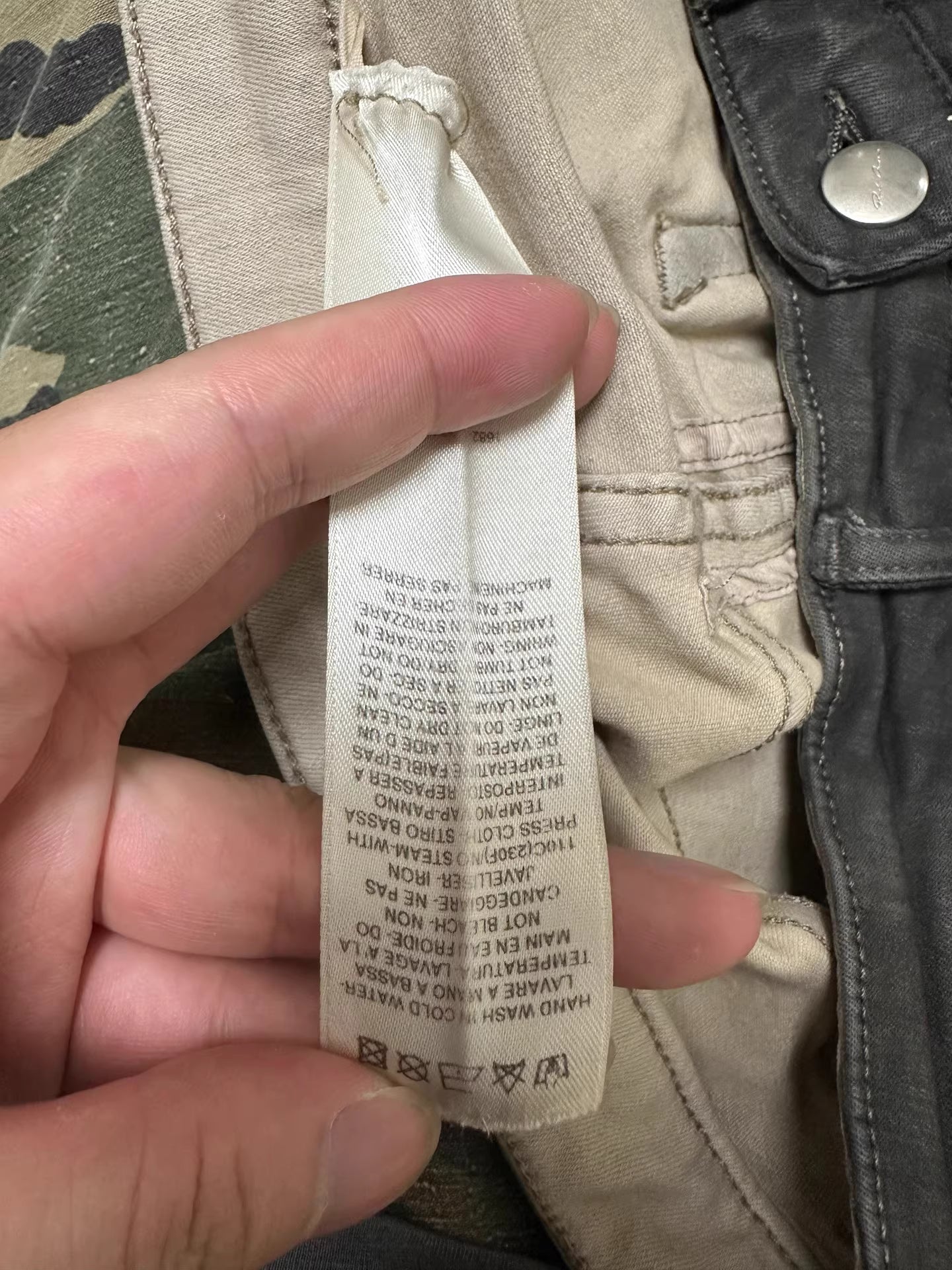 Rick Owens bias bootcut jeans