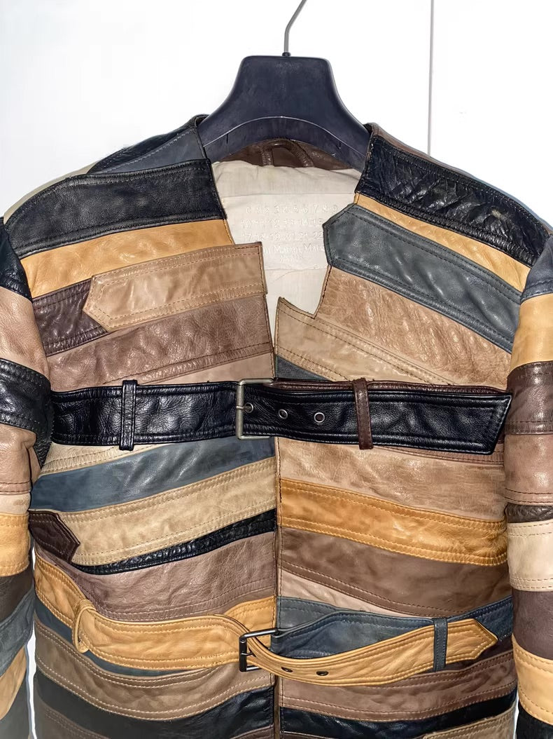 Maison Margiela x H&M AW2012 Re-Edition Patchwork Leather Jacket