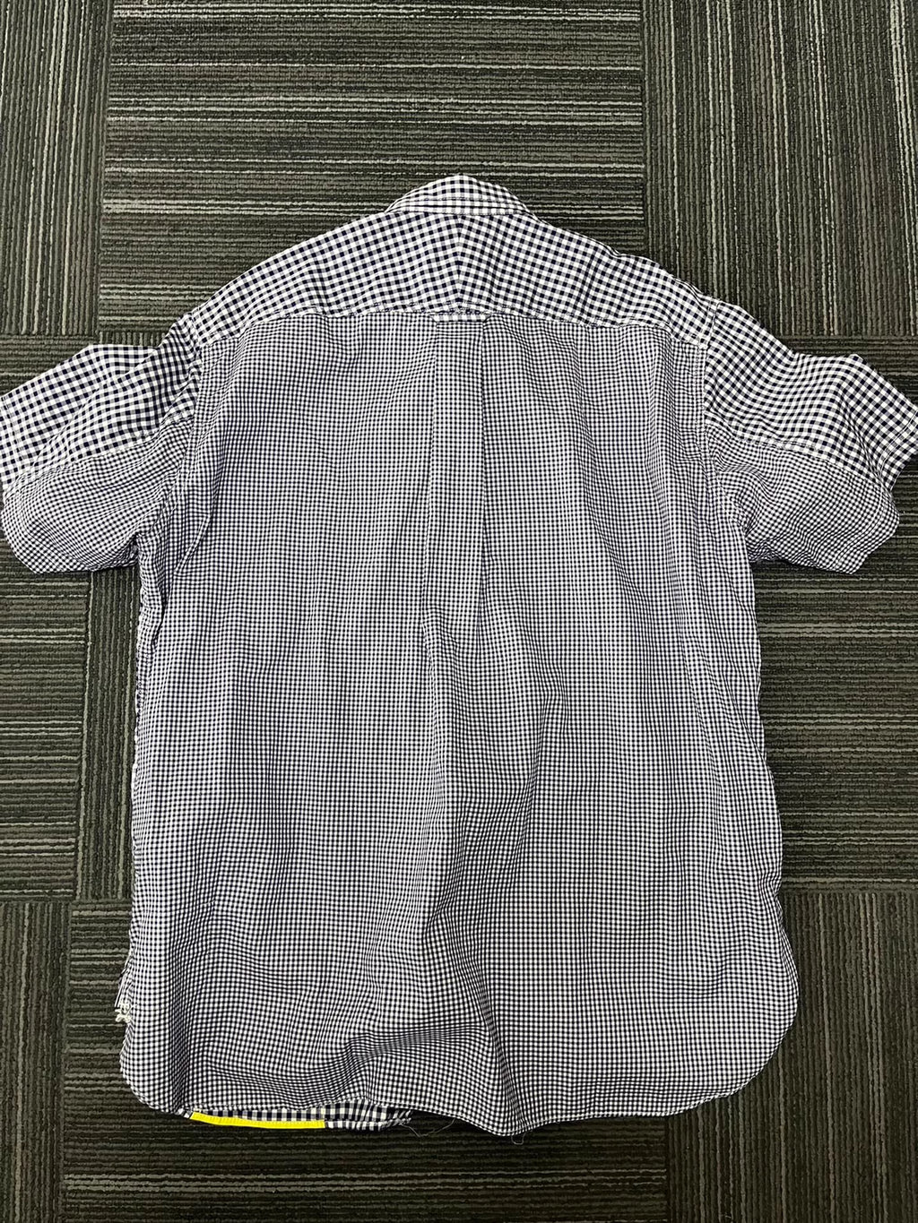 Junya Watanabe patchwork short sleeve shirt