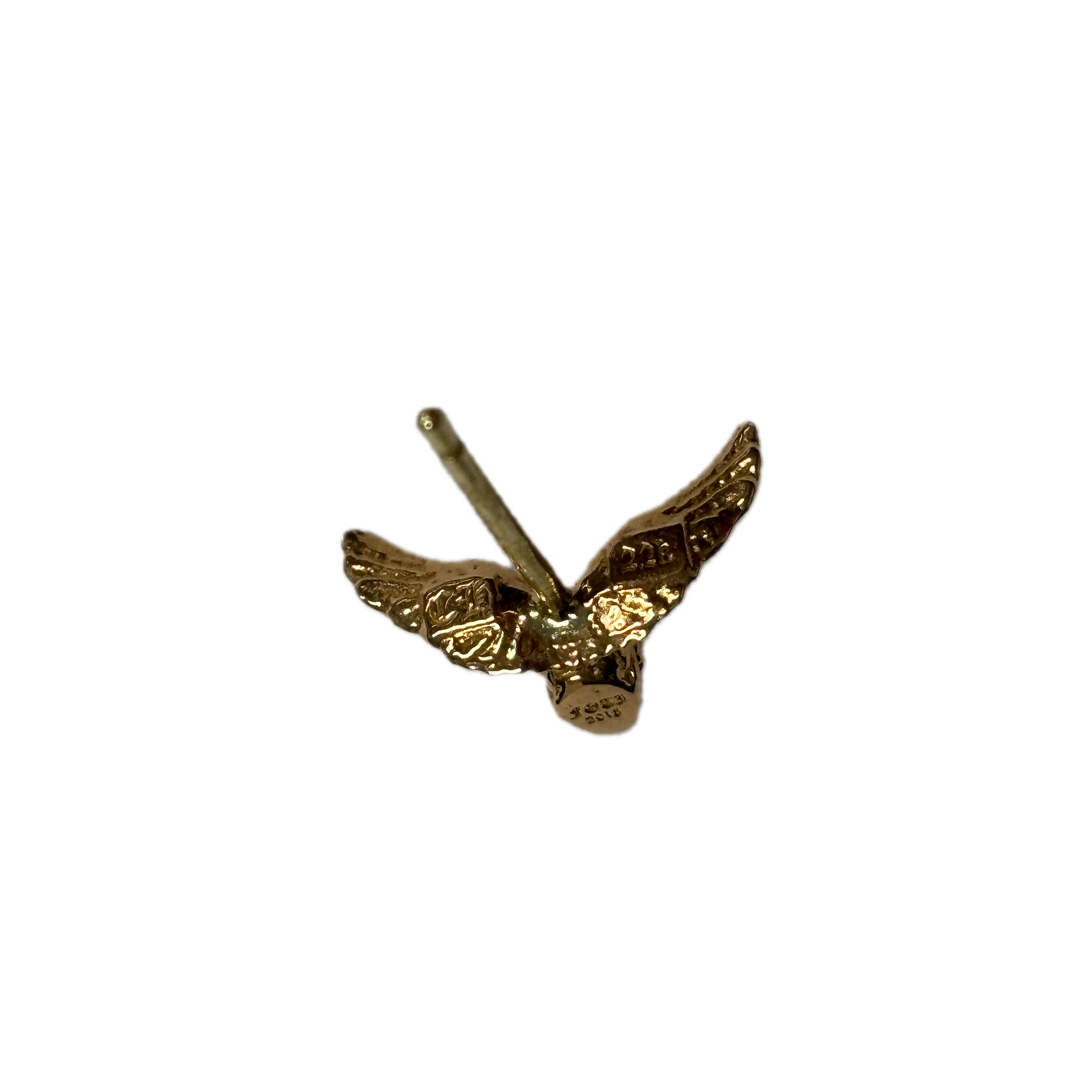 Chrome Hearts Foti Winged Skull 22k Earring