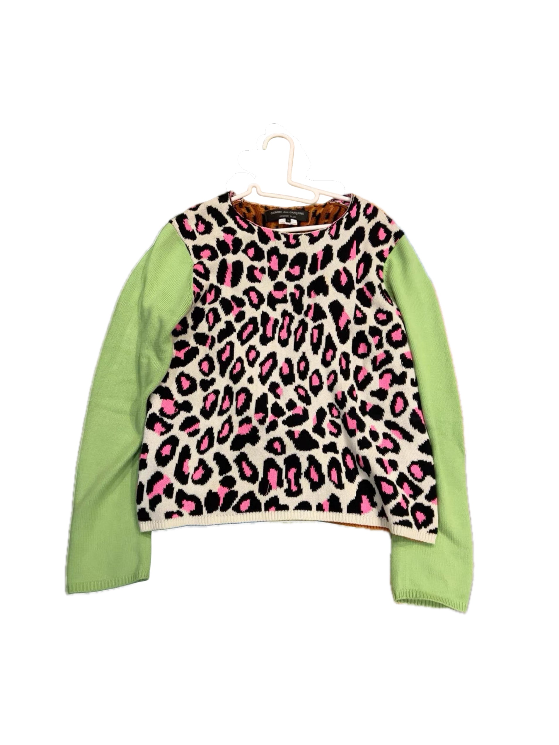 Comme des Garçons Homme Plus Leopard Sweater Runway