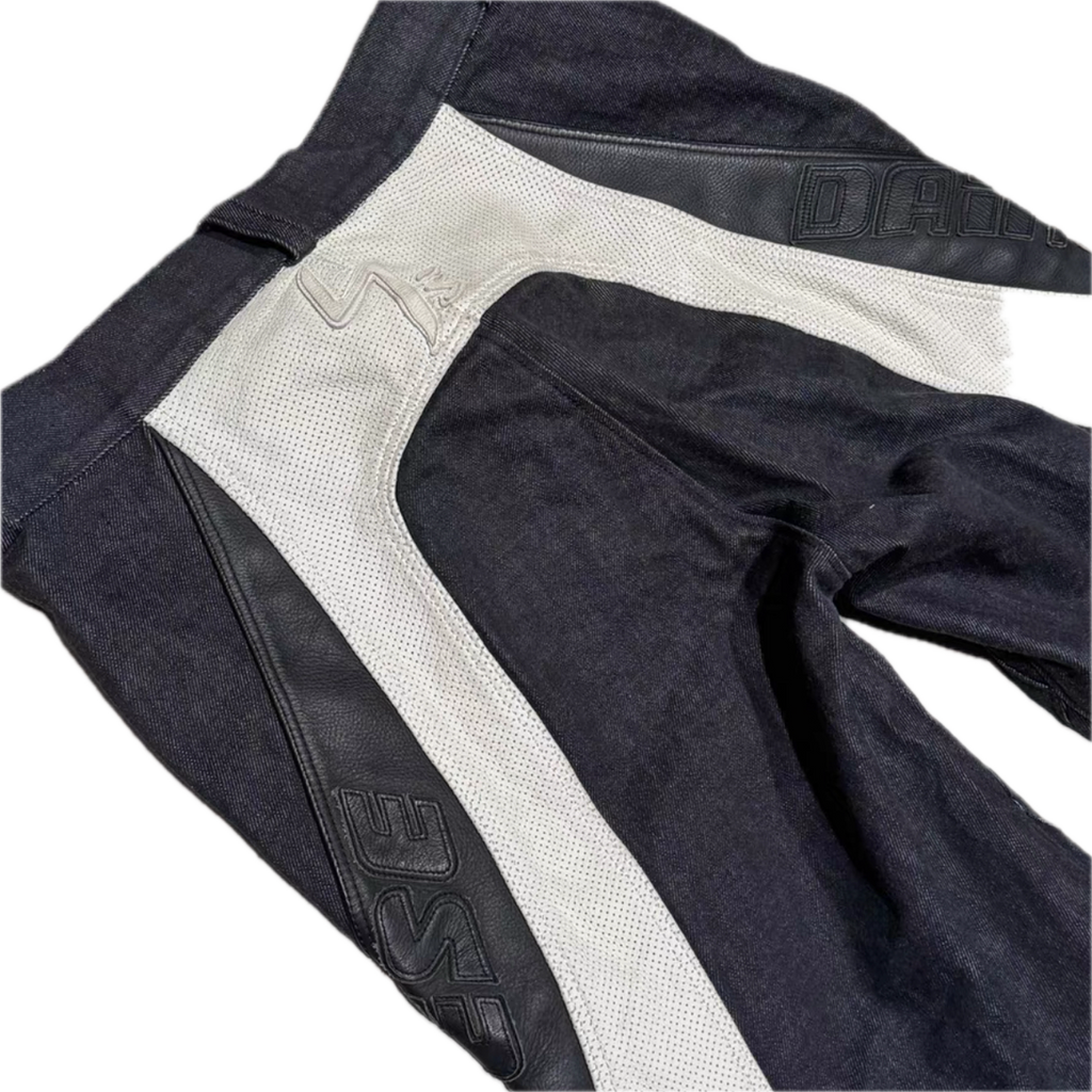 Yohji Y's x Dainese Collaboration 05SS Leather Denim Riding Pants