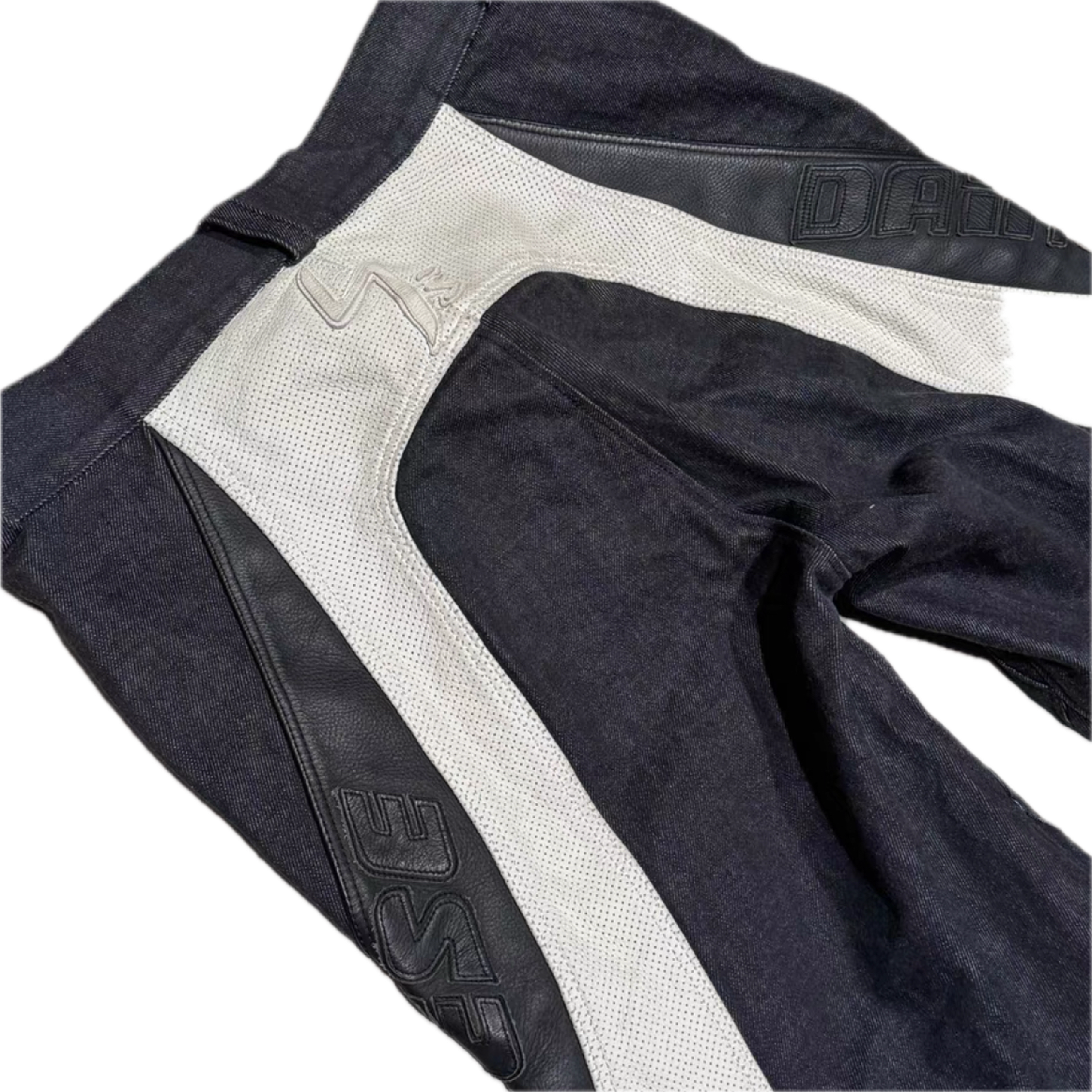 Yohji Y's x Dainese Collaboration 05SS Leather Denim Riding Pants