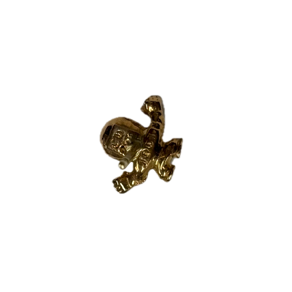 Chrome Hearts Foti Skull Astronaut 22K Earrings