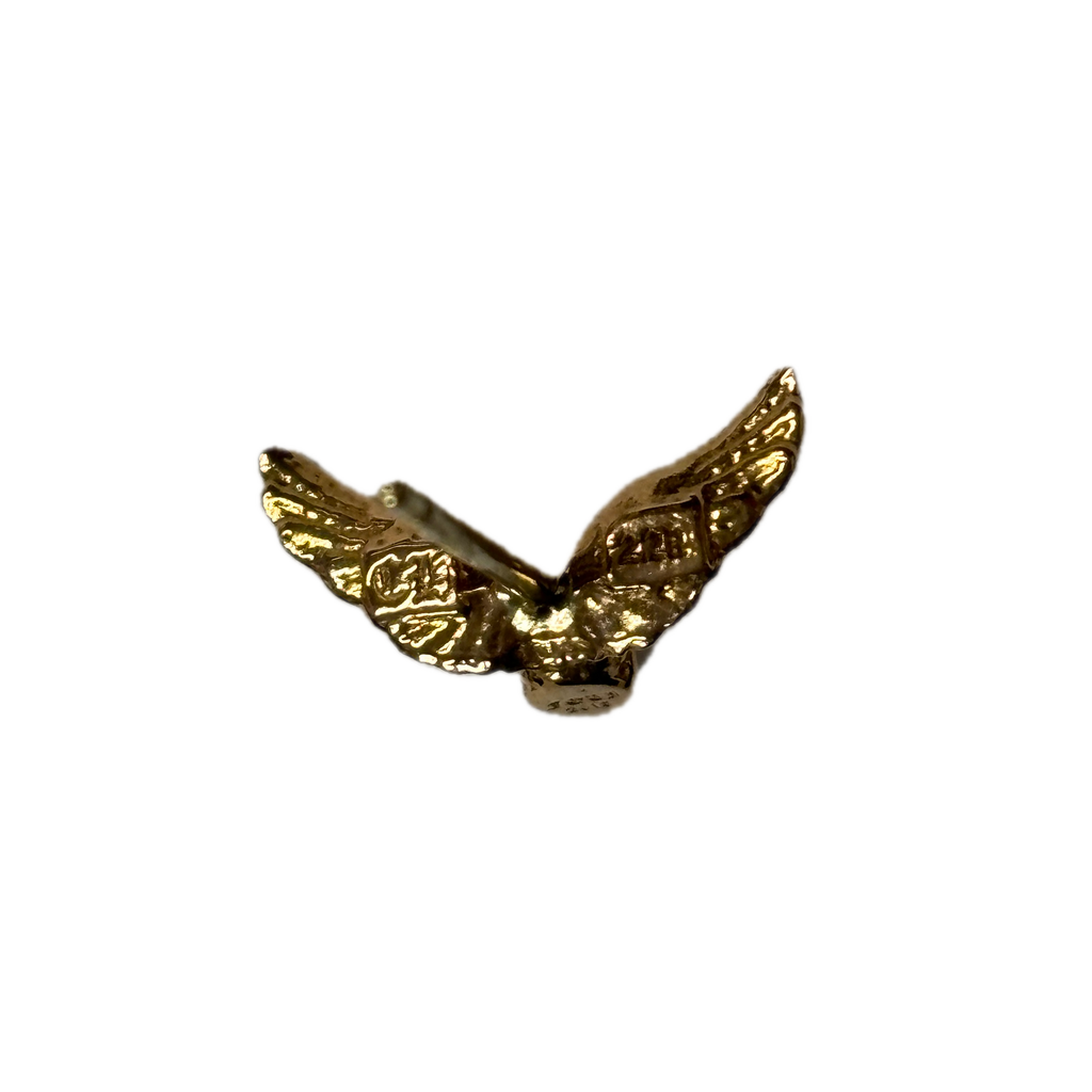 Chrome Hearts Foti Winged Skull 22k Earring