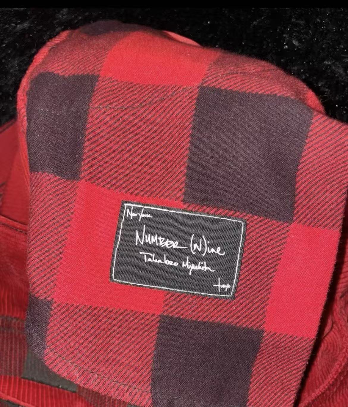 Number Nine 07AW Plaid Print Corduroy Pant