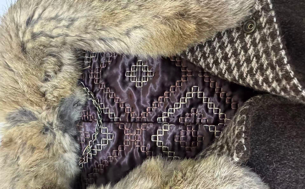 Number (N)ine 02AW "George" Rabbit Fur Collar Jacket