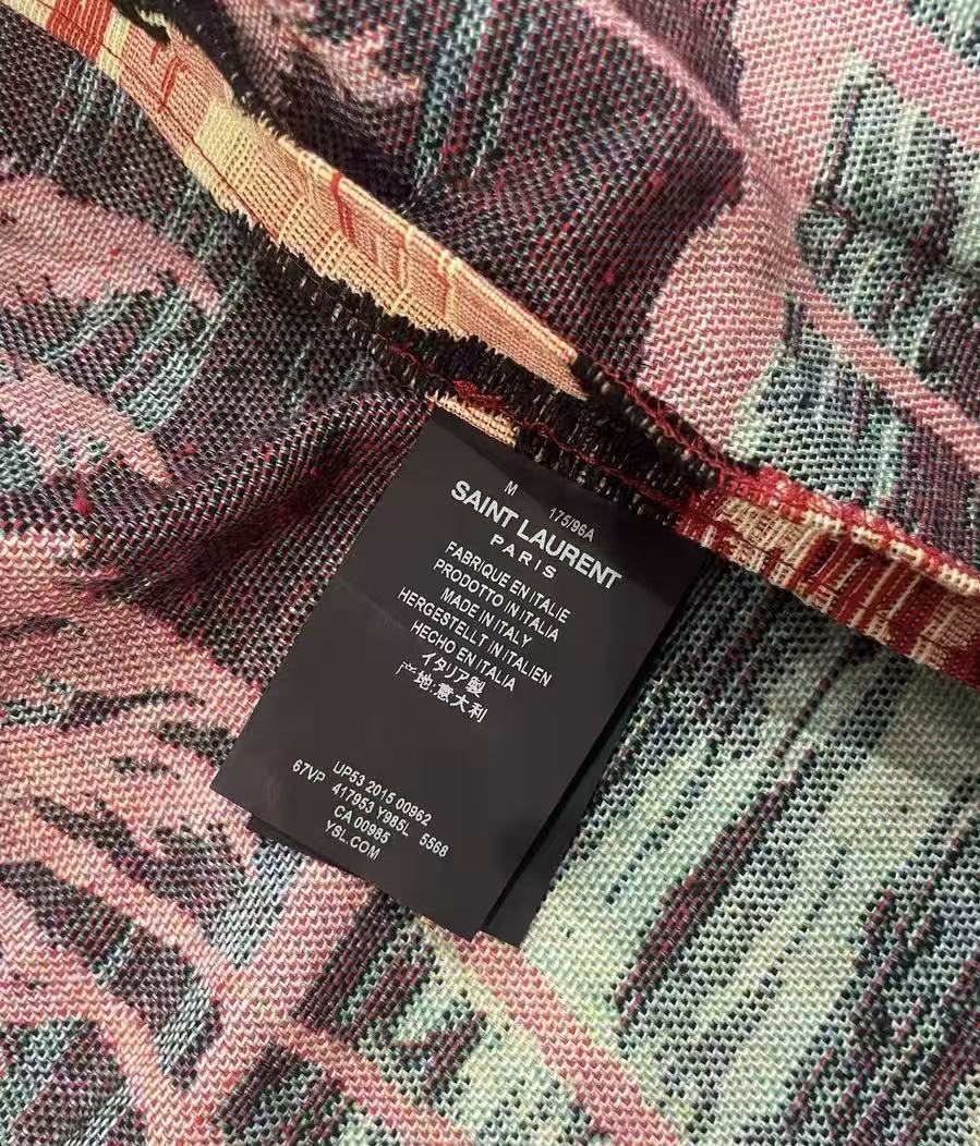 Saint Laurent 16SS Palm Tree Cape Jacket
