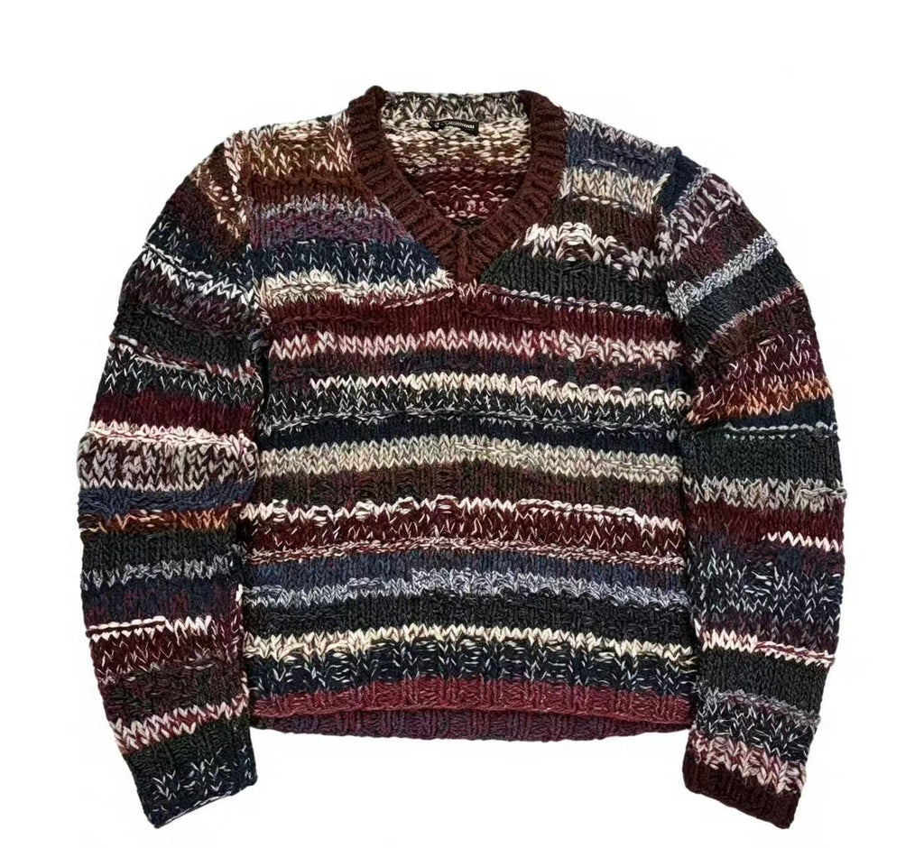 Dolce & Gabbana Multi-color Striped Wool Sweater