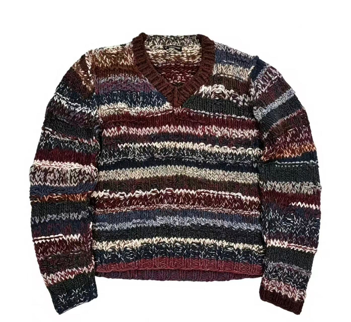 Dolce & Gabbana Multi-color Striped Wool Sweater