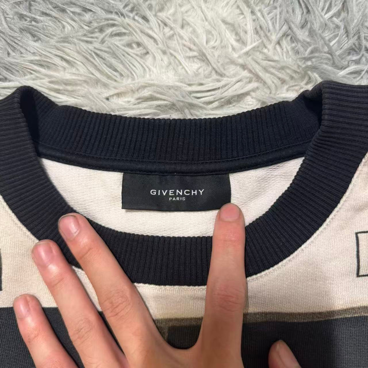 Givenchy 14FW Robot Tape Deck Print Sweatshirt