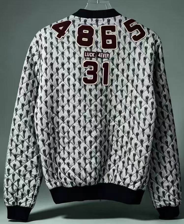 Dolce&Gabbana 15FW Love Family Nylon Embroidered Amore Bomber Jacket