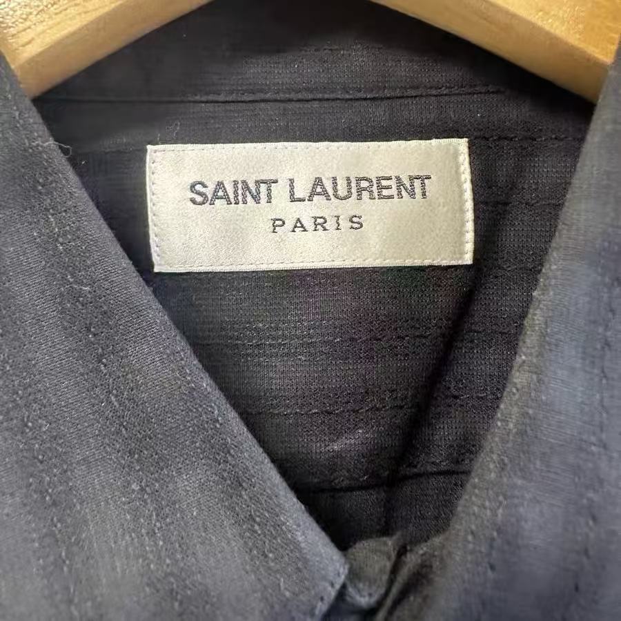 Saint Laurent 19SS Striped Officer Shirt