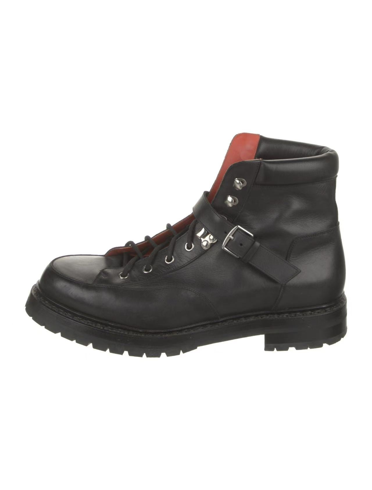 Hermes 13AW Calfskin Hiking Boots
