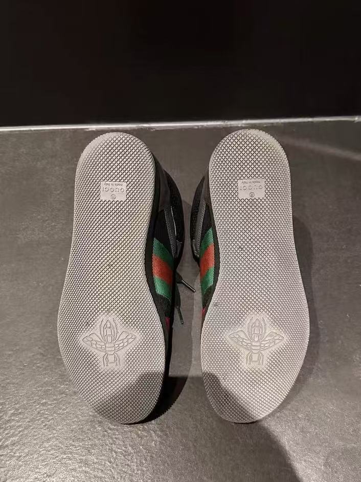 Gucci Screener Leather High-Top Sneakers