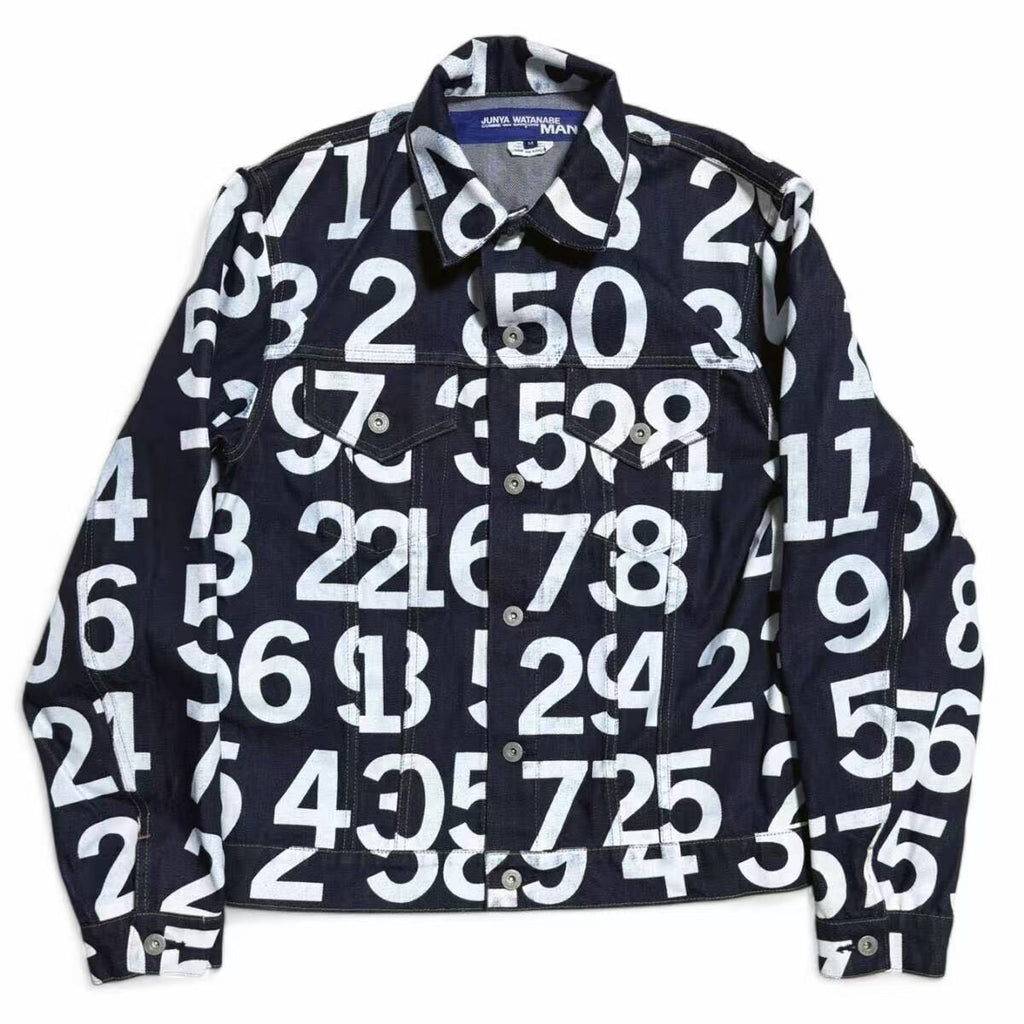 Junya Watanabe 03ss Numbers Hand-Paint Indigo Denim
