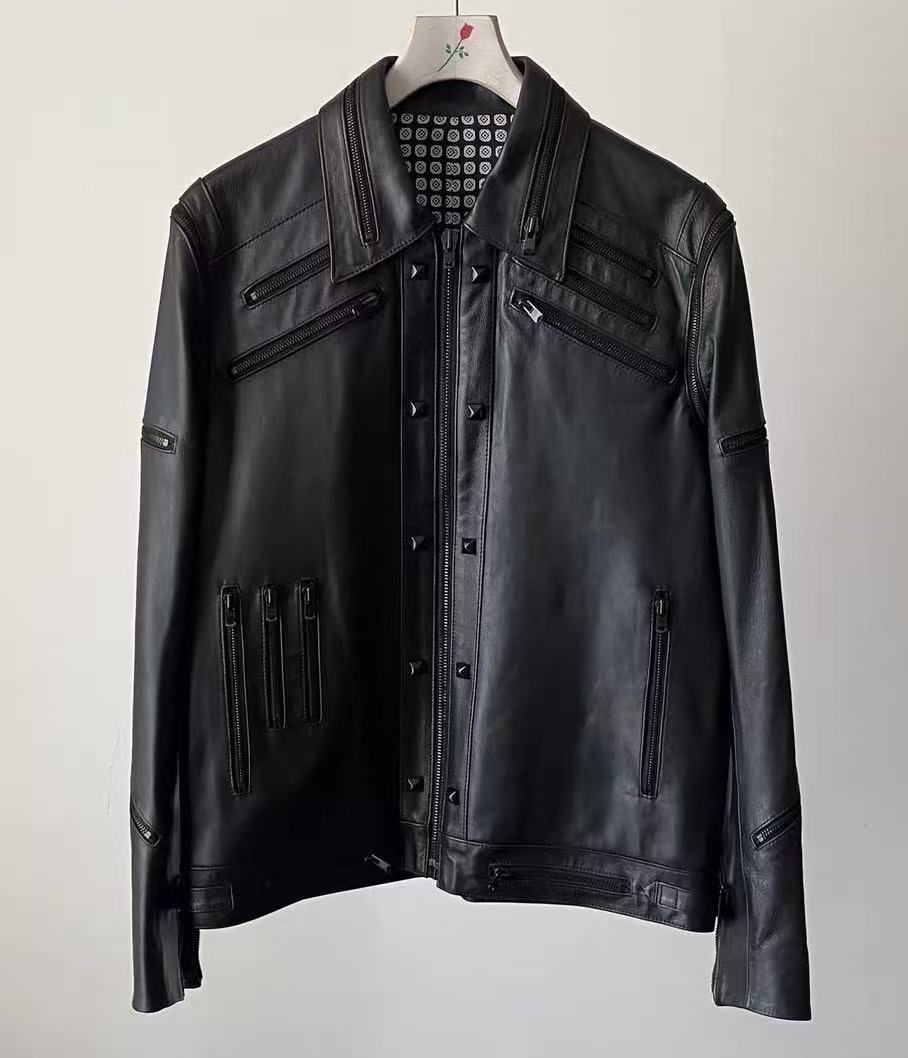 Number Nine 04SS Multi Zipper Leather Jacket
