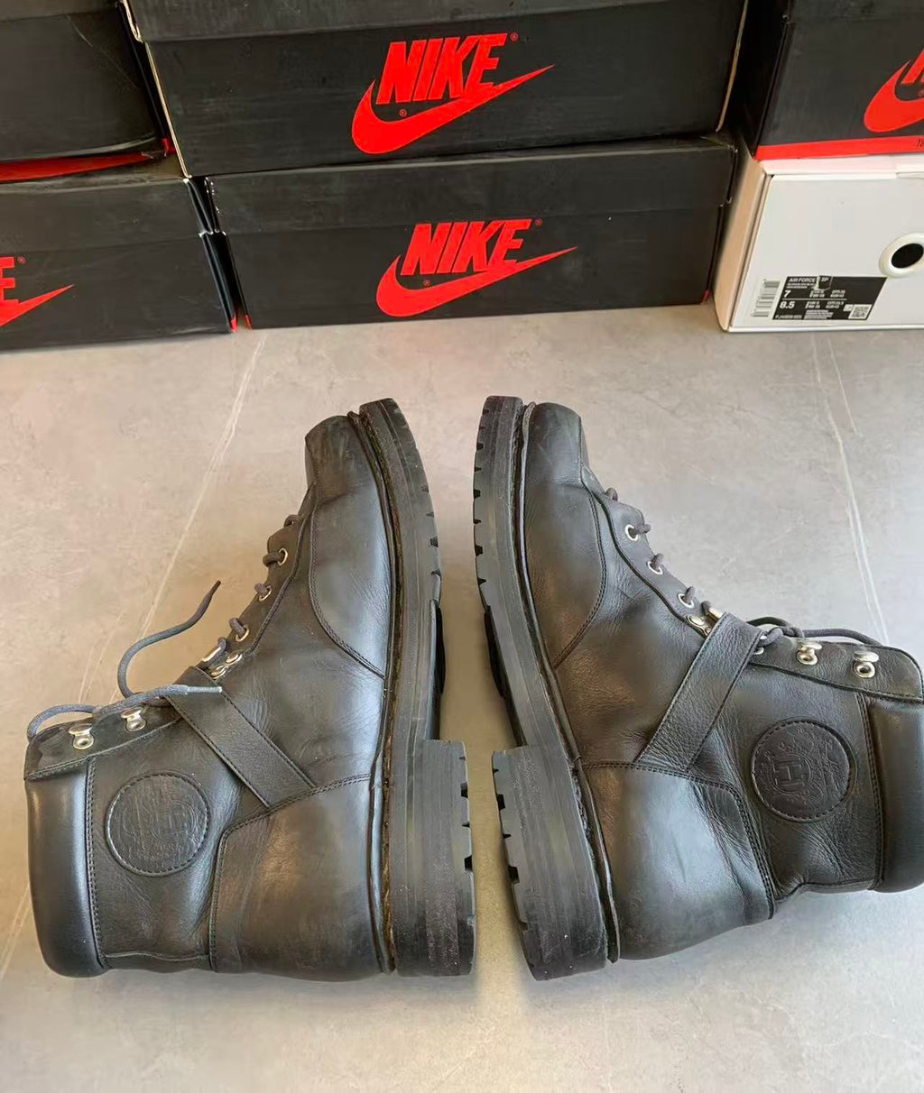 Hermes 13AW Calfskin Hiking Boots