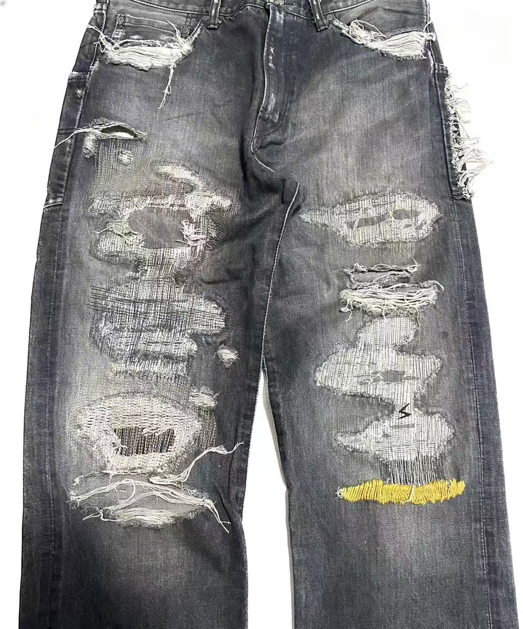 Undercover  AW05"Arts & Crafts"	Yellow Yarn64   Denim