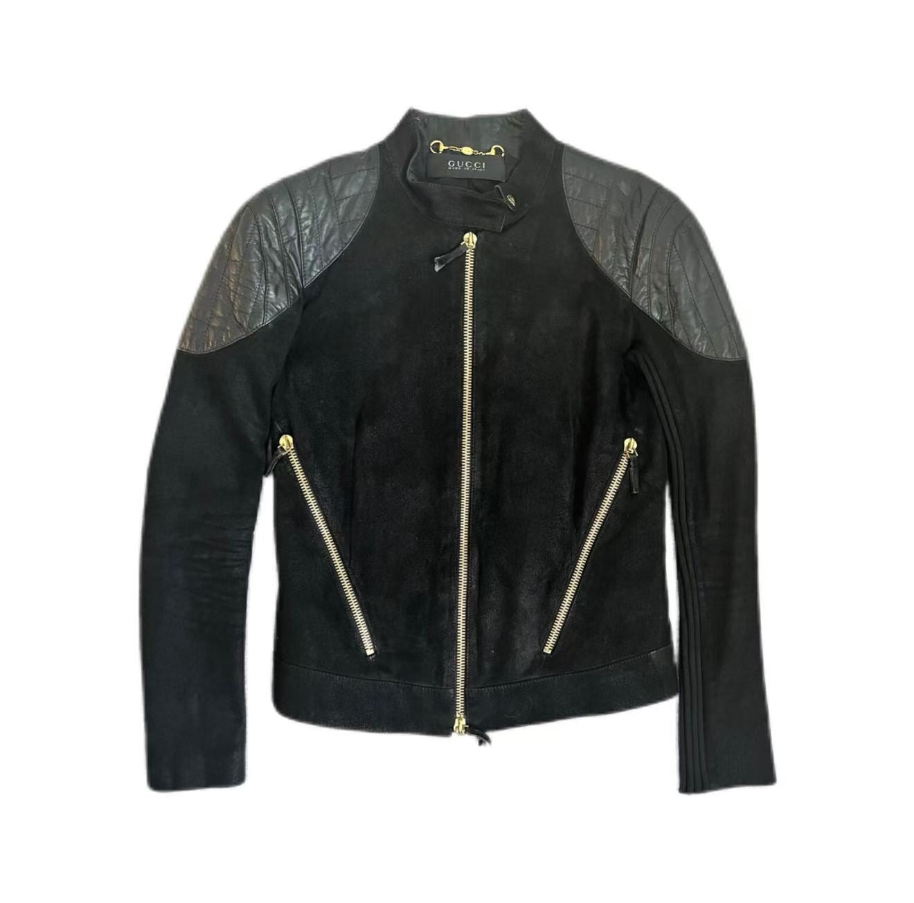 Gucci Tom Ford 00ss Cotton Leather Jacket