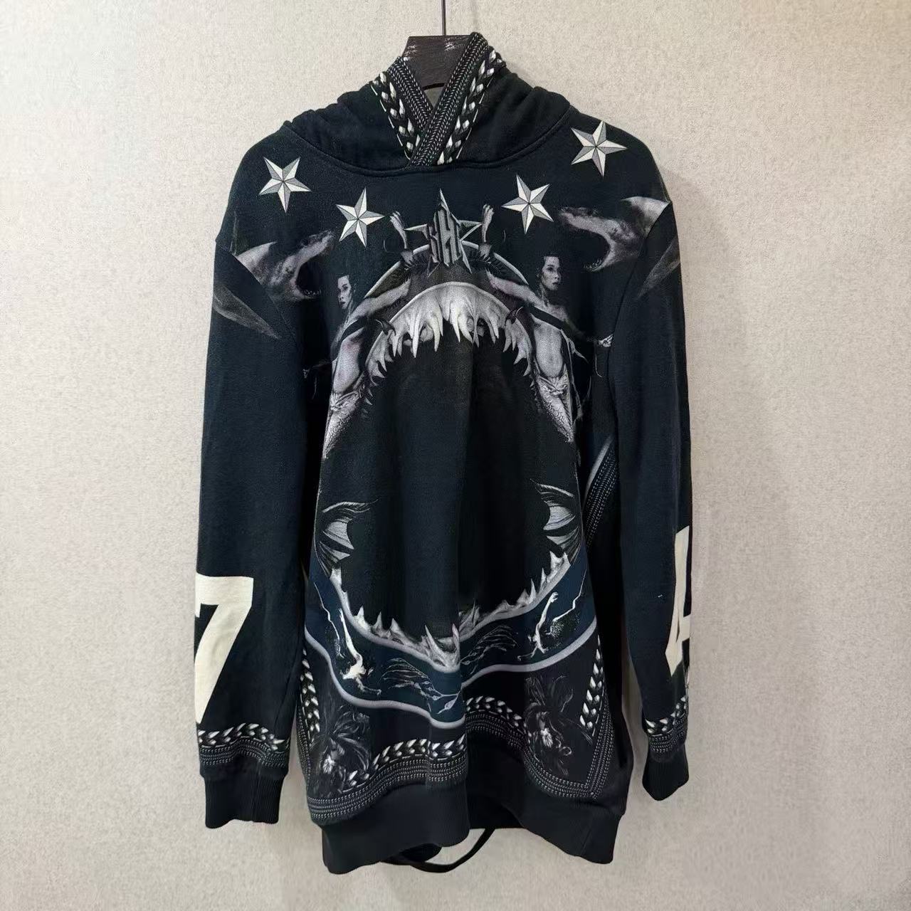 Givenchy 12FW Mermaid Shark Jaw Hoodie