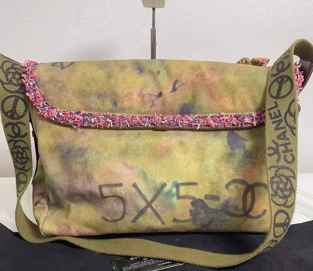 Chanel 2015 Graffiti  Canvas Messenger Bag