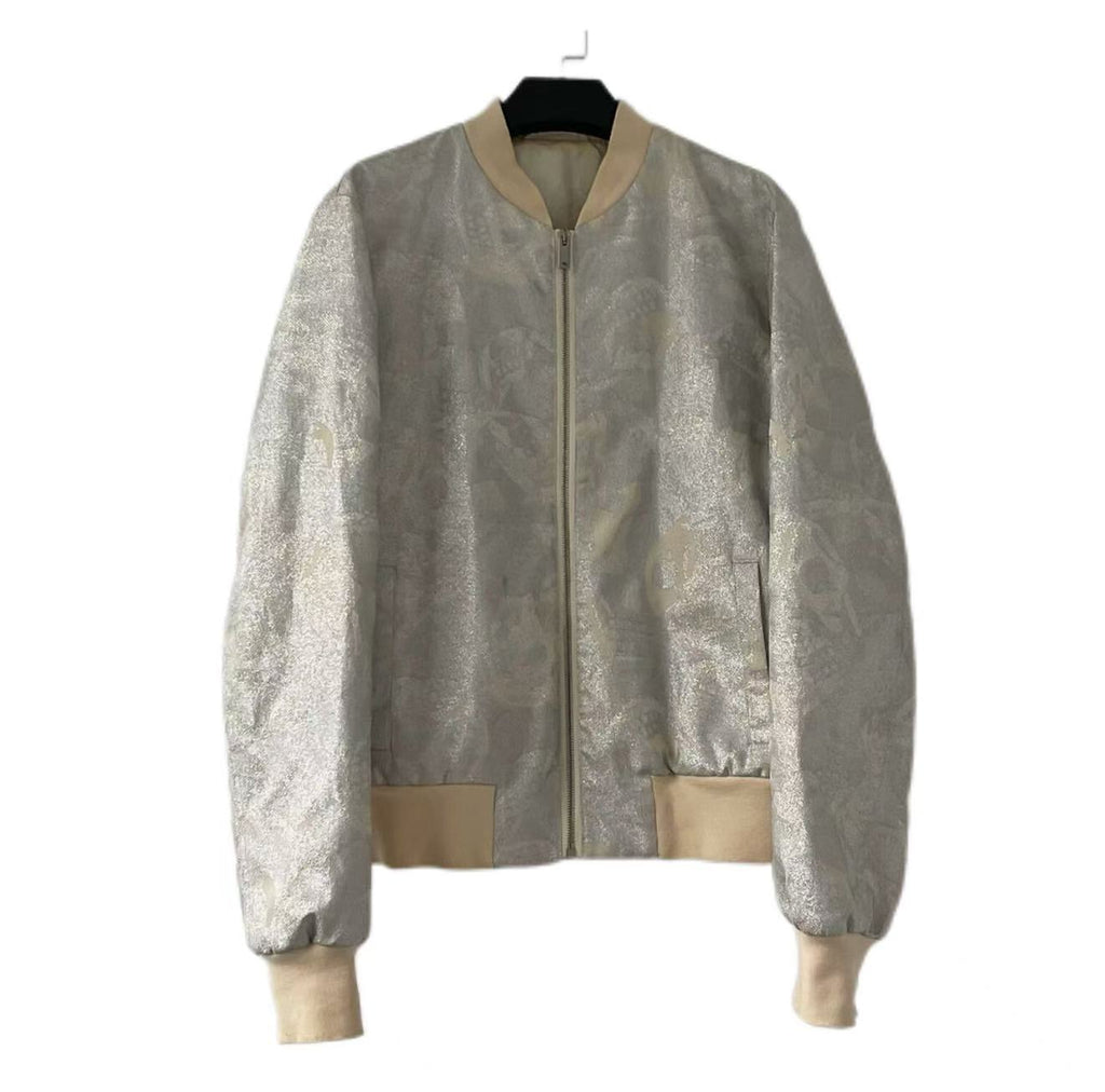 Alexander Mcqueen 15SS Silver Bomber Jacket