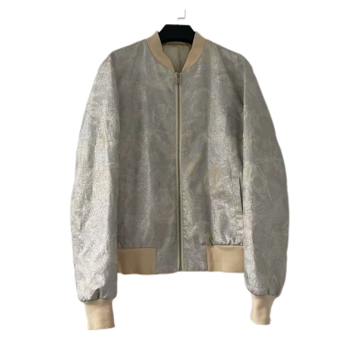 Alexander Mcqueen 15SS Silver Bomber Jacket