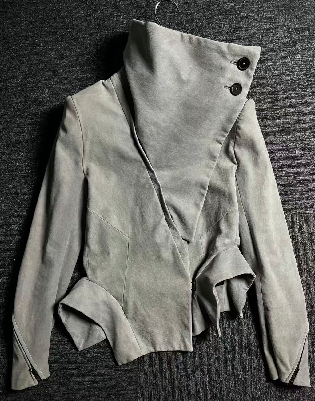 Ann Demeulemeester 12FW Deconstructed Leather Jacket
