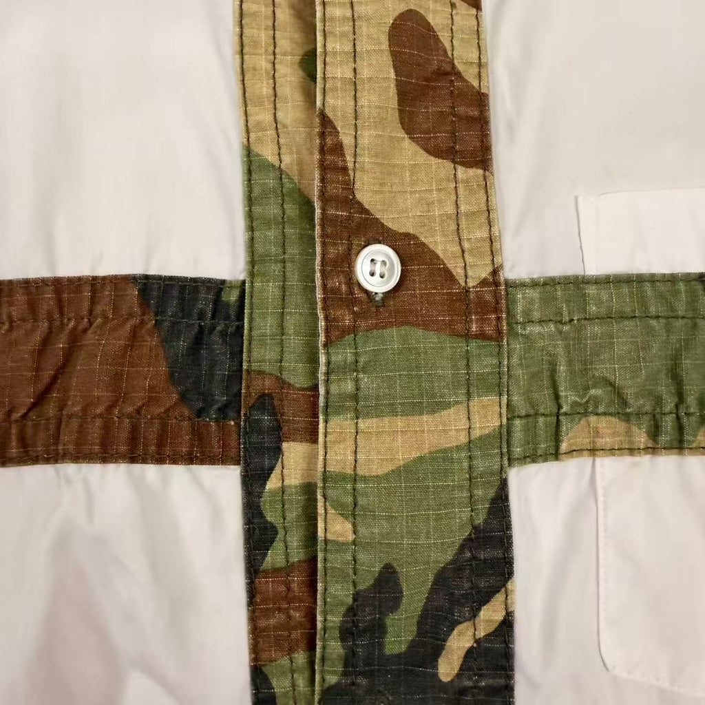 Junya Watanabe 06AW Camo Cross Shirt