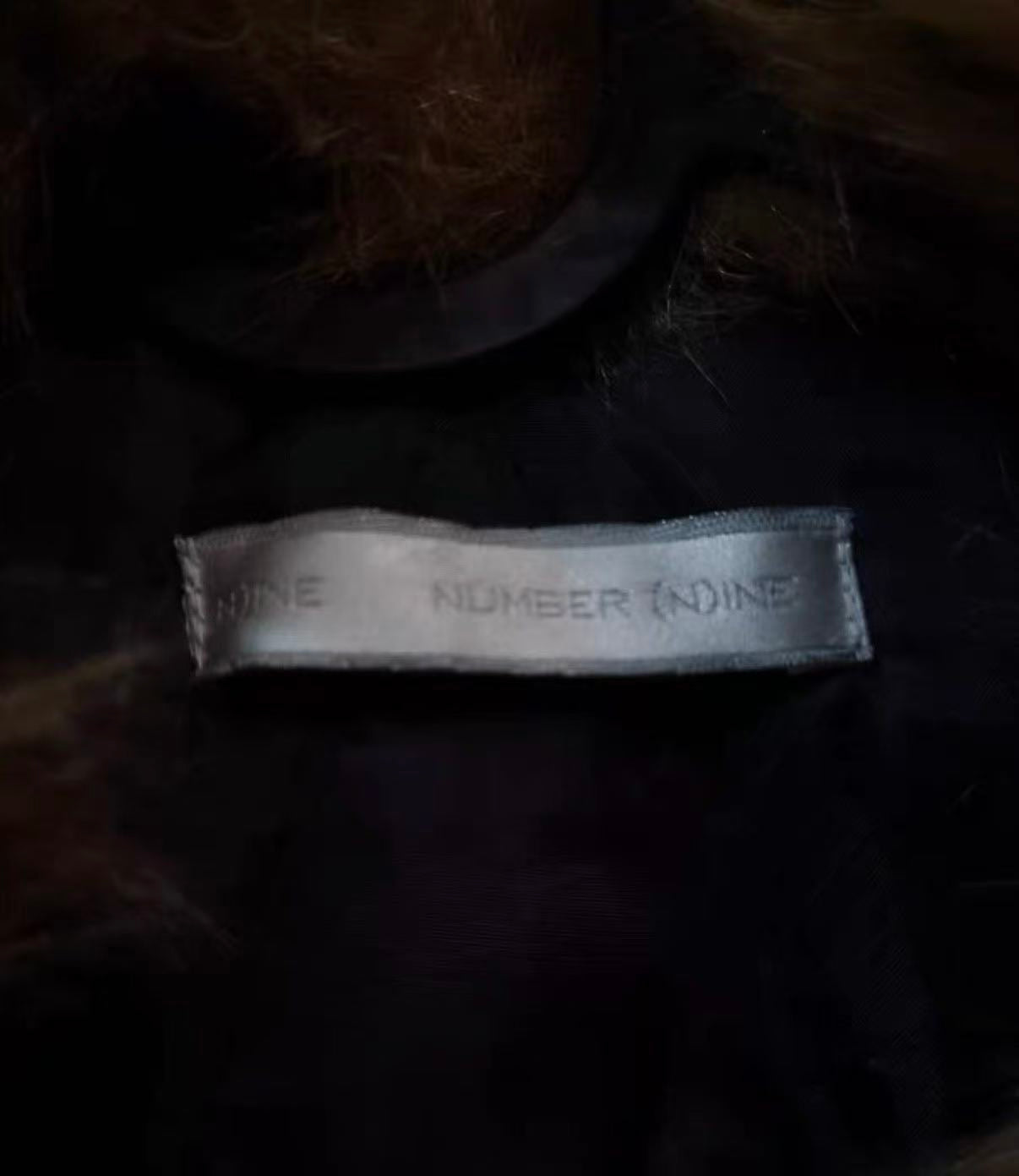 Number Nine 02FW Rabbit Fur Cord Jacket