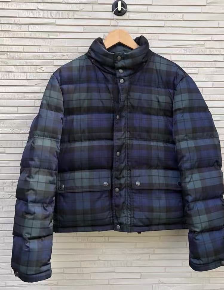 Prada Sports Plaid Puffer Jacket