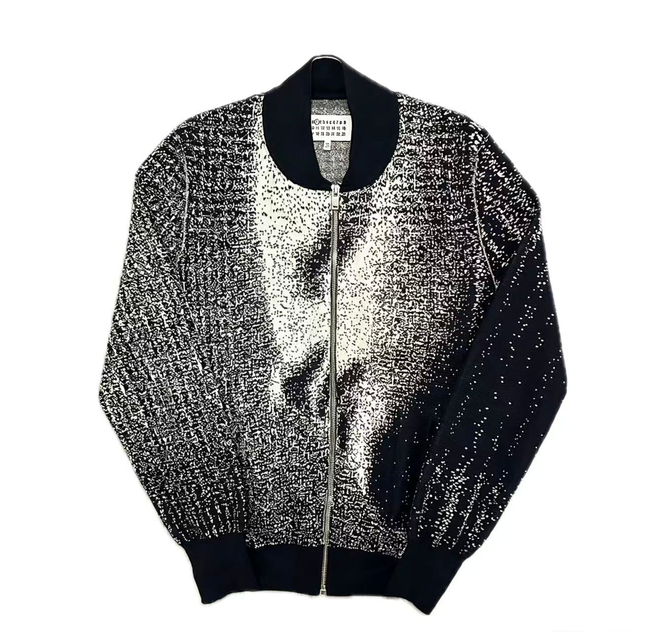 Maison Margiela 17SS Pointillism Knit Bomber Jacket