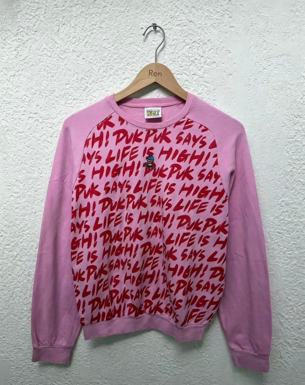 Walter Van Beirendonck W&LT 97ss “life is high”puk-puk Long Sleeve Tee