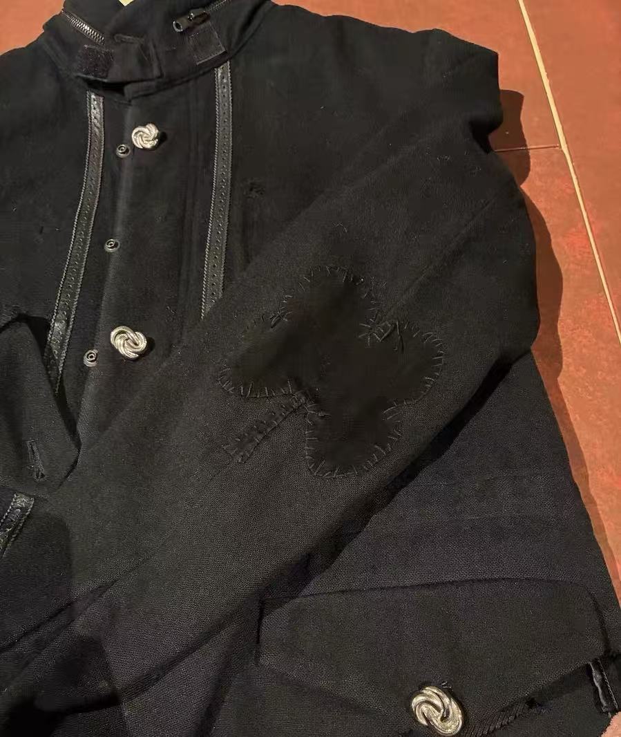 Number (N)ine Black Destroy Cotton Tailored Jacket