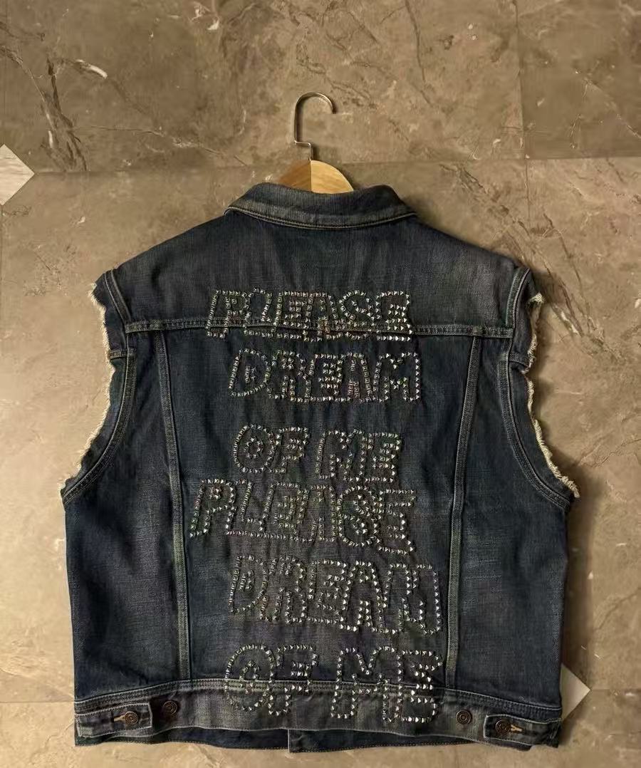 CELINE 22SS Studded Denim Vest
